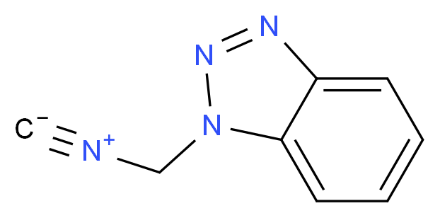 1-异氰甲基-1H-苯并三唑_分子结构_CAS_87022-42-2)