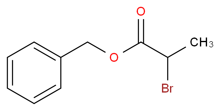 benzyl 2-bromopropanoate_分子结构_CAS_3017-53-6