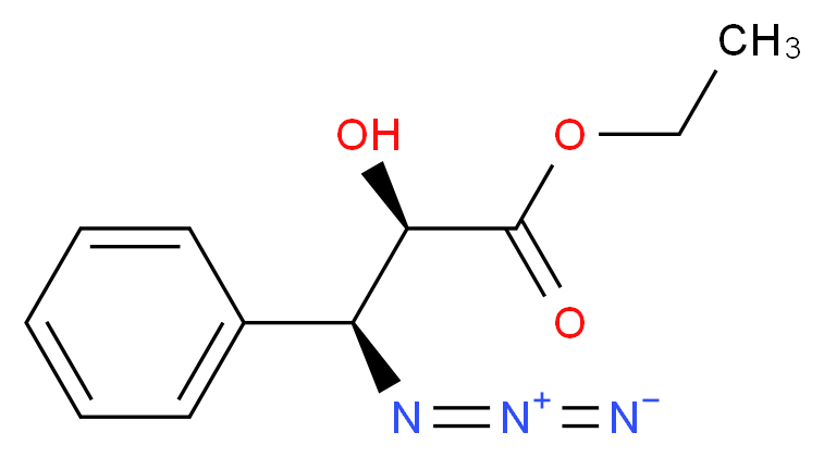 Ethyl 3-Azido-2-hydroxy-propionate_分子结构_CAS_144787-20-2)