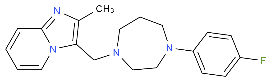 3-{[4-(4-fluorophenyl)-1,4-diazepan-1-yl]methyl}-2-methylimidazo[1,2-a]pyridine_分子结构_CAS_)