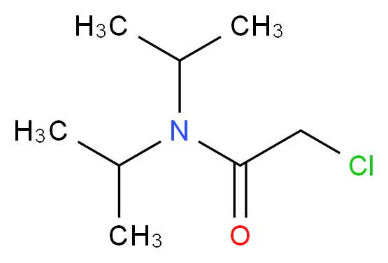 2-chloro-N,N-bis(propan-2-yl)acetamide_分子结构_CAS_7403-66-9