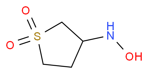 3-(hydroxyamino)tetrahydrothiophene 1,1-dioxide_分子结构_CAS_399044-17-8)