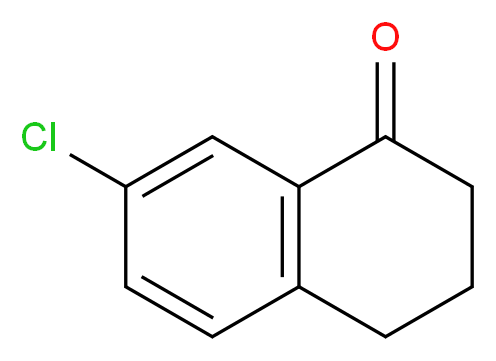 7-chloro-1,2,3,4-tetrahydronaphthalen-1-one_分子结构_CAS_26673-32-5