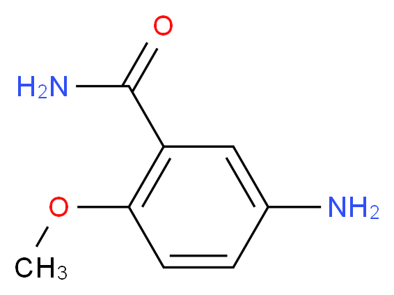 5-Amino-2-methoxybenzamide_分子结构_CAS_22961-58-6)