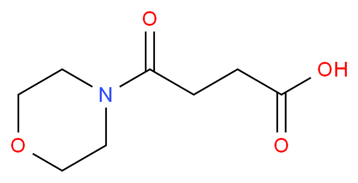 4-(morpholin-4-yl)-4-oxobutanoic acid_分子结构_CAS_67900-19-0