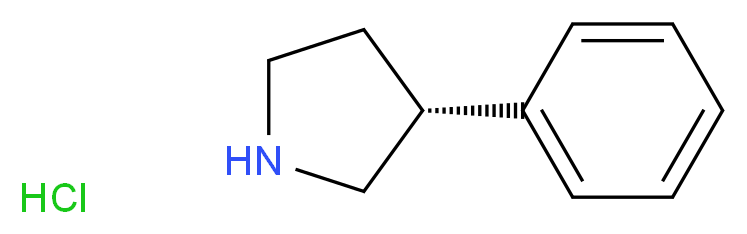 (R)-3-Phenyl-pyrrolidine hydrochloride_分子结构_CAS_851000-46-9)