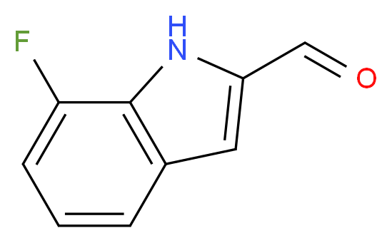 7-Fluoro-1H-indole-2-carbaldehyde_分子结构_CAS_1367930-66-2)