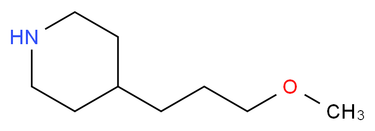 4-(3-methoxypropyl)piperidine_分子结构_CAS_858260-60-3)