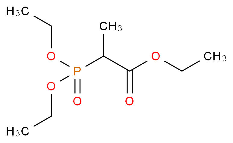 Diethyl [1-(ethoxycarbonyl)ethyl]phosphonate 97%_分子结构_CAS_3699-66-9)