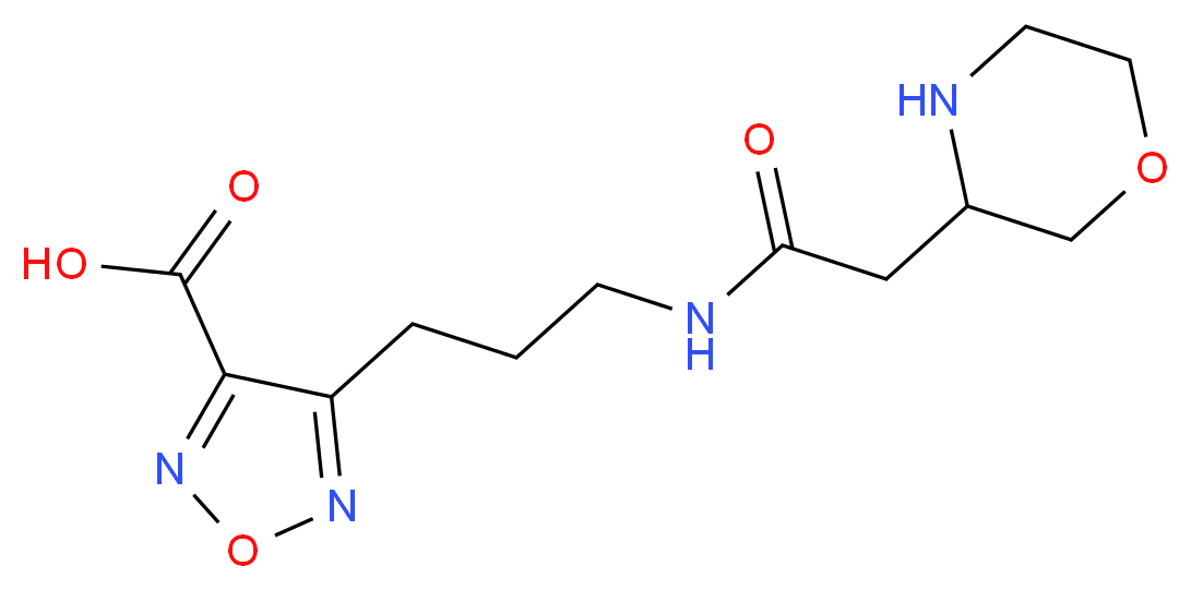 4-{3-[(3-morpholinylacetyl)amino]propyl}-1,2,5-oxadiazole-3-carboxylic acid_分子结构_CAS_)