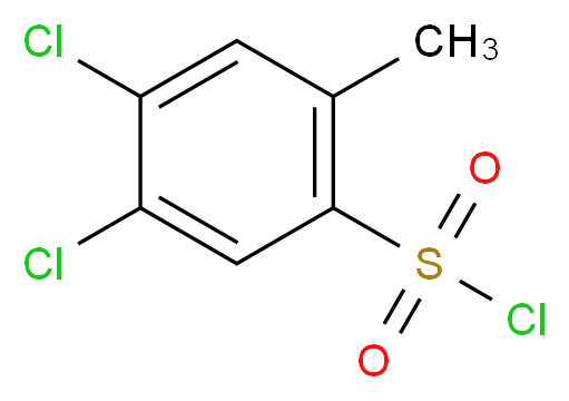 4,5-dichloro-2-methylbenzenesulfonyl chloride_分子结构_CAS_1215295-88-7)