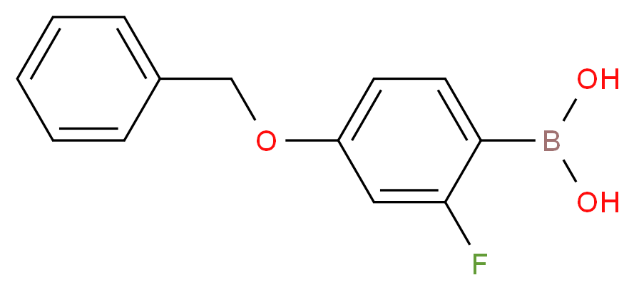 4-苯甲氧基-2-氟苯硼酸_分子结构_CAS_166744-78-1)