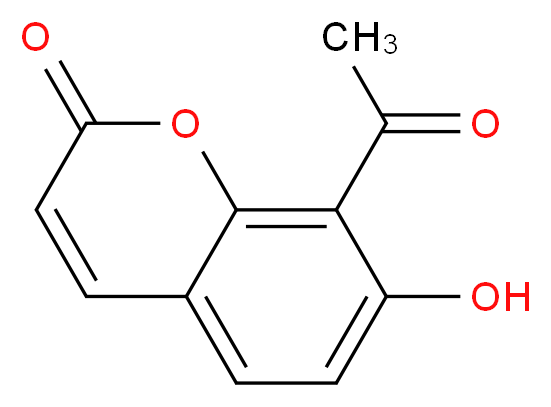 8-乙酰基-7-羟基香豆素_分子结构_CAS_6748-68-1)