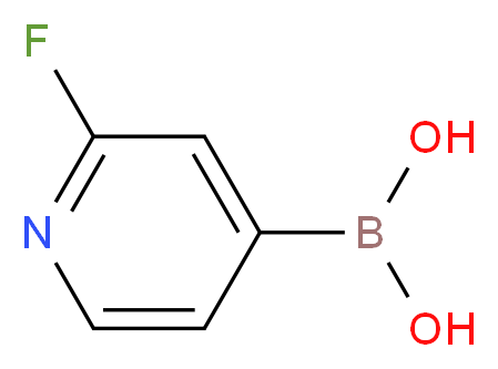 (2-fluoropyridin-4-yl)boronic acid_分子结构_CAS_401815-98-3