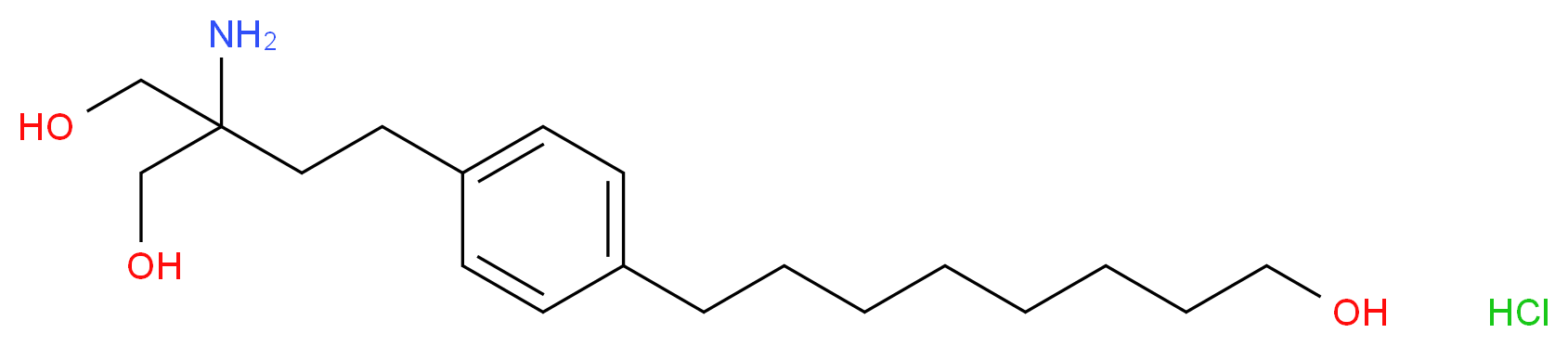 ω-Hydroxy FTY720 Hydrochloride_分子结构_CAS_)