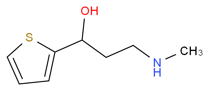 3-METHYLAMINO-1-(2-THIENYL)-1-PROPANOL_分子结构_CAS_116539-55-0)