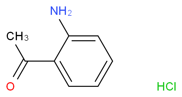 2′-氨基苯乙酮 盐酸盐_分子结构_CAS_25384-14-9)