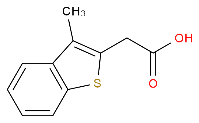 2-(3-methyl-1-benzothiophen-2-yl)acetic acid_分子结构_CAS_1505-52-8