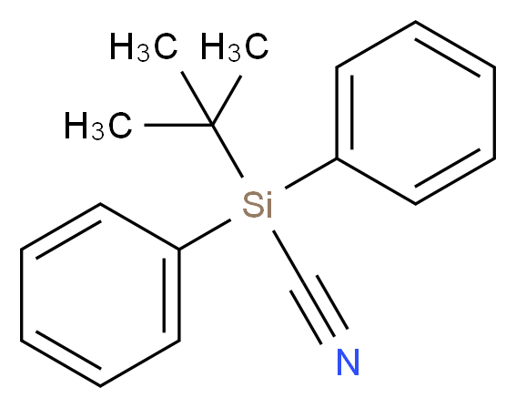 tert-butyldiphenylsilanecarbonitrile_分子结构_CAS_145545-43-3