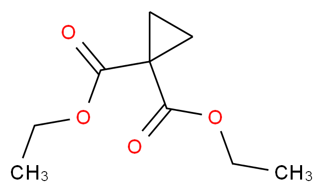 1,1-环丙基二羧酸二乙酯_分子结构_CAS_1559-02-0)