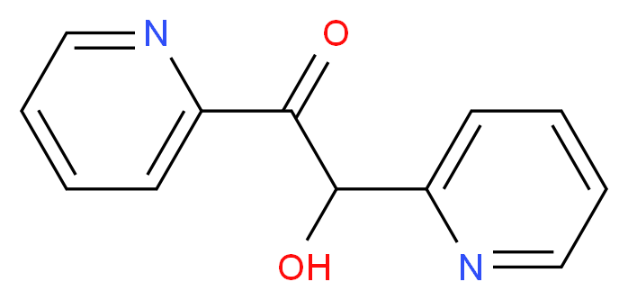 2-hydroxy-1,2-bis(pyridin-2-yl)ethan-1-one_分子结构_CAS_1141-06-6