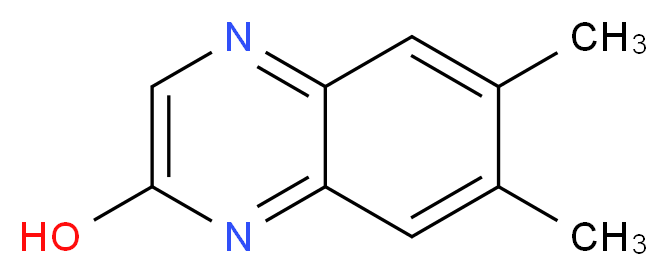 6,7-dimethylquinoxalin-2-ol_分子结构_CAS_28082-82-8