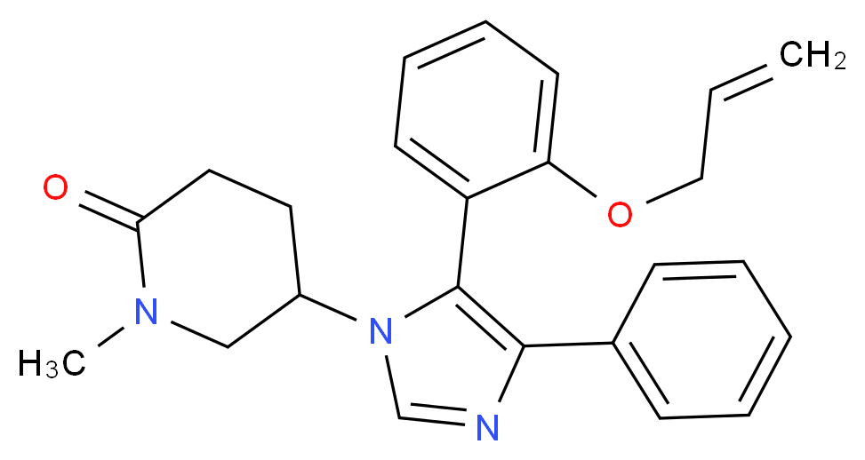 5-{5-[2-(allyloxy)phenyl]-4-phenyl-1H-imidazol-1-yl}-1-methylpiperidin-2-one_分子结构_CAS_)
