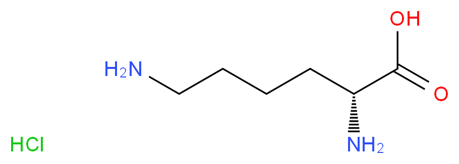 (2R)-2,6-diaminohexanoic acid hydrochloride_分子结构_CAS_7274-88-6