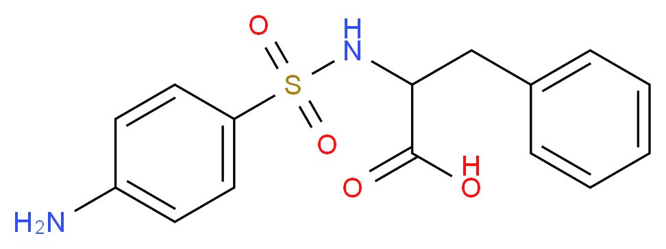 2-(4-Aminobenzenesulfonylamino)-3-phenyl-propionic acid_分子结构_CAS_133978-59-3)