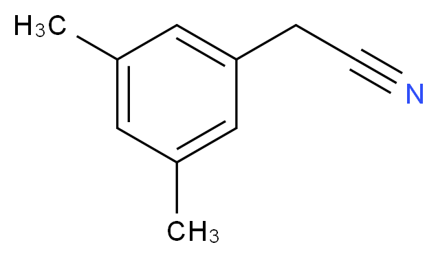 2-(3,5-dimethylphenyl)acetonitrile_分子结构_CAS_39101-54-7
