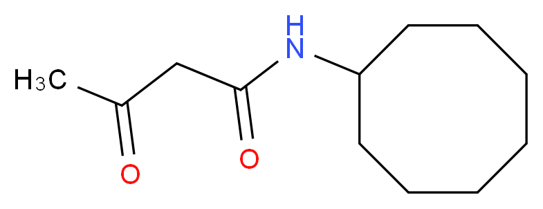 N-cyclooctyl-3-oxobutanamide_分子结构_CAS_58102-36-6