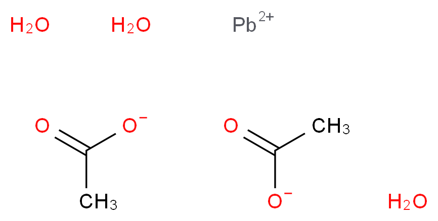 乙酸铅(II)三水合物_分子结构_CAS_6080-56-4)
