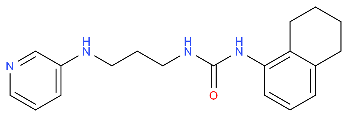 N-[3-(pyridin-3-ylamino)propyl]-N'-(5,6,7,8-tetrahydronaphthalen-1-yl)urea_分子结构_CAS_)