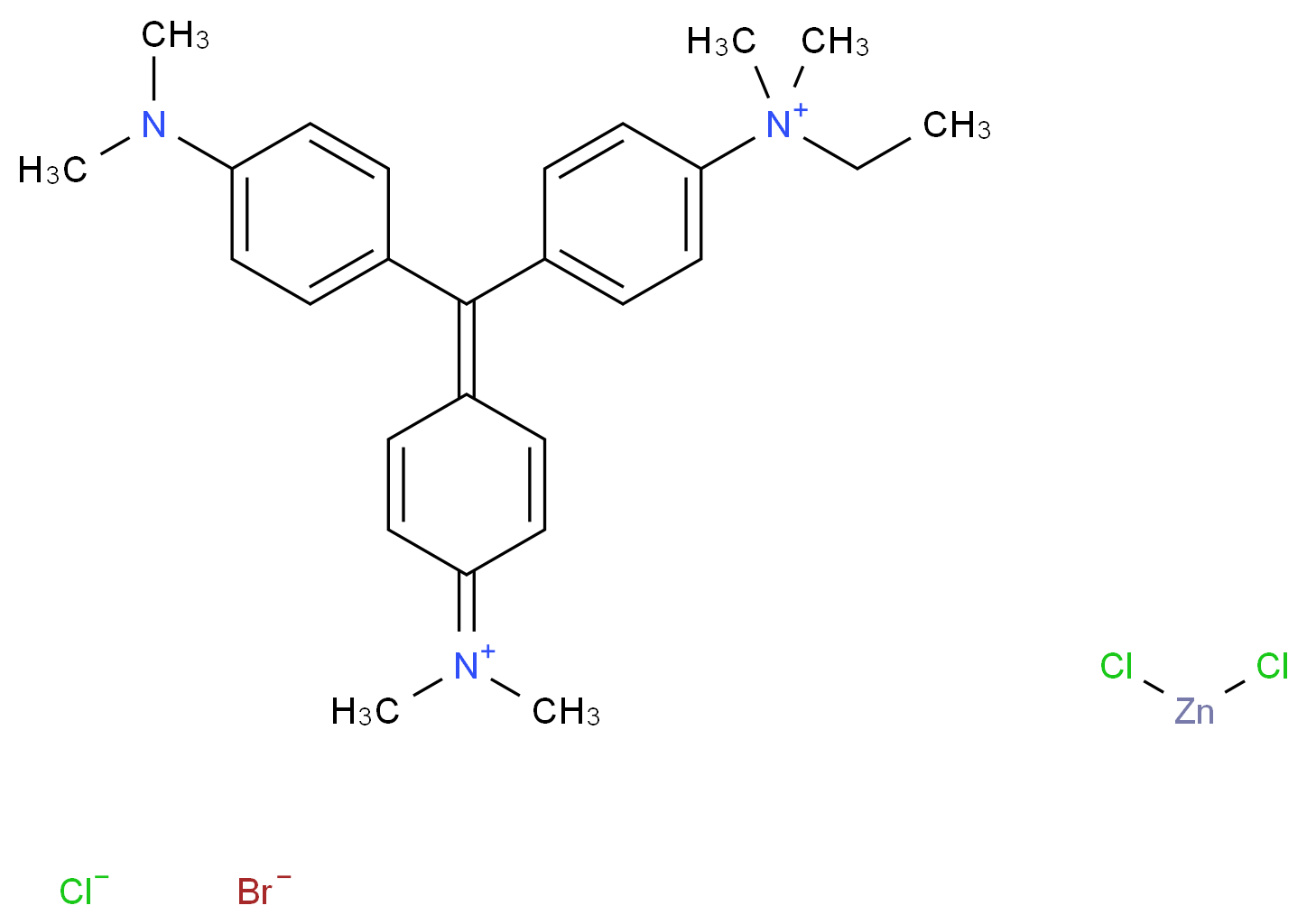 METHYL GREEN_分子结构_CAS_7114-03-6)