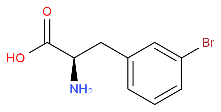 (R)-2-Amino-3-(3-bromophenyl)propanoic acid_分子结构_CAS_99295-78-0)