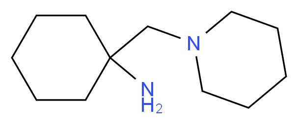 1-(piperidin-1-ylmethyl)cyclohexan-1-amine_分子结构_CAS_220137-70-2