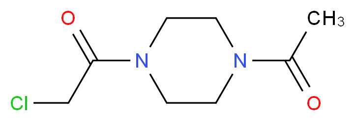 1-(4-acetylpiperazin-1-yl)-2-chloroethan-1-one_分子结构_CAS_565165-44-8)