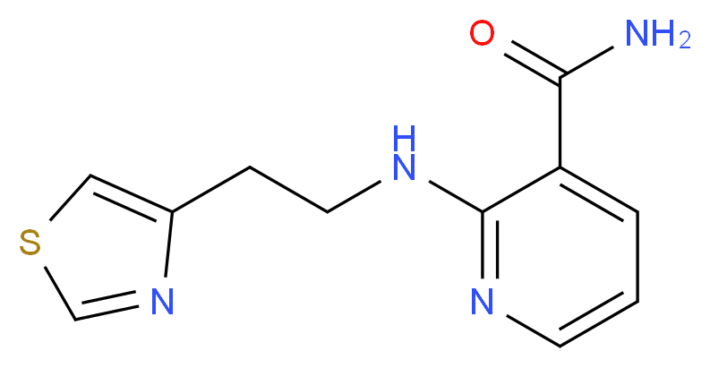 2-{[2-(1,3-thiazol-4-yl)ethyl]amino}nicotinamide_分子结构_CAS_)