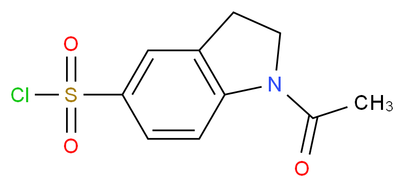 1-acetyl-2,3-dihydro-1H-indole-5-sulfonyl chloride_分子结构_CAS_52206-05-0