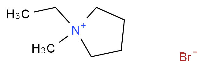 1-甲基-1-乙基溴化吡咯烷_分子结构_CAS_69227-51-6)