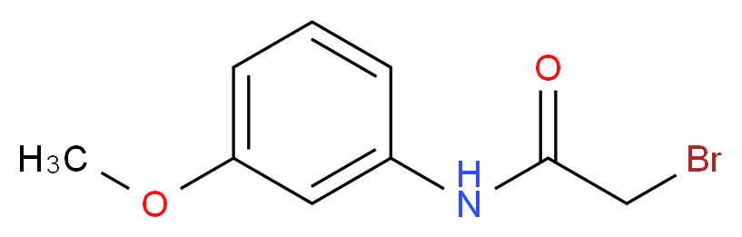 2-bromo-N-(3-methoxyphenyl)acetamide_分子结构_CAS_29182-94-3