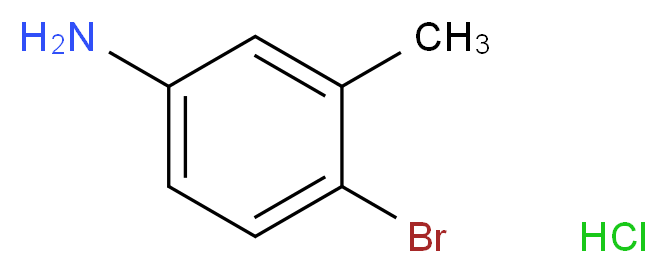 4-Bromo-3-methylaniline hydrochloride_分子结构_CAS_202925-03-9)