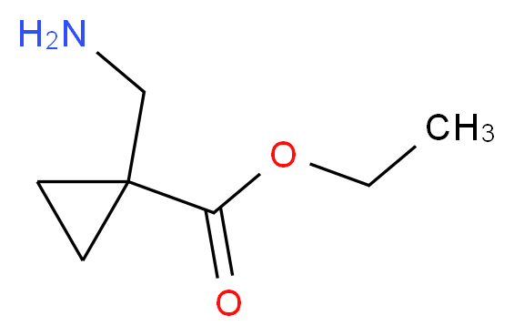 ethyl 1-(aminomethyl)cyclopropane-1-carboxylate_分子结构_CAS_400840-94-0