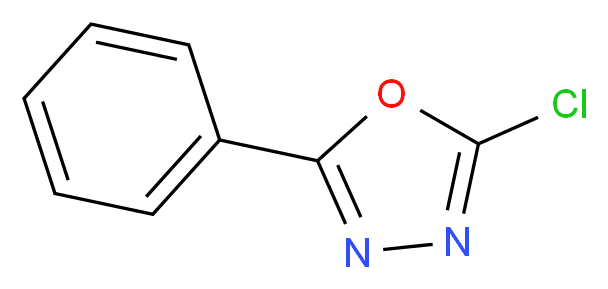 2-CHLORO-5-PHENYL-1,3,4-OXADIAZOLE_分子结构_CAS_1483-31-4)