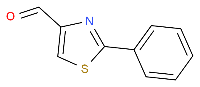 2-Phenyl-1,3-thiazole-4-carboxaldehyde_分子结构_CAS_20949-81-9)