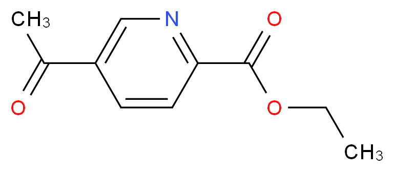 Ethyl 5-acetyl-2-pyridinecarboxylate_分子结构_CAS_)