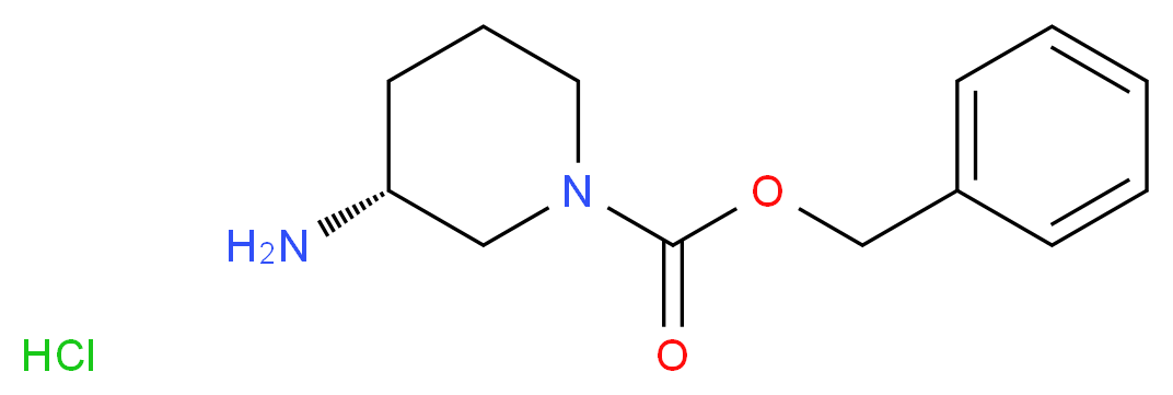 benzyl (3R)-3-aminopiperidine-1-carboxylate hydrochloride_分子结构_CAS_1217781-62-8