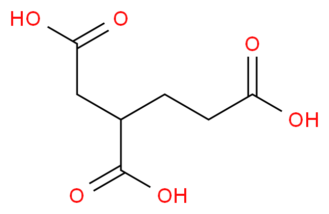 butane-1,2,4-tricarboxylic acid_分子结构_CAS_923-42-2