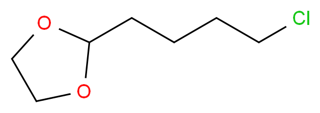 2-(4-chlorobutyl)-1,3-dioxolane_分子结构_CAS_118336-86-0