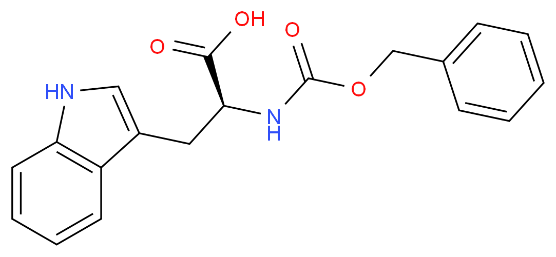 N(α)-苄氧羰基-L-色氨酸_分子结构_CAS_7432-21-5)